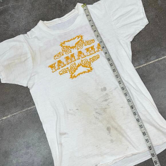 Vintage 70's Yamaha Ridgmar Motor Co Fort Worth Texas T-Shirt Medium - Picture 6 of 6